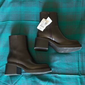 Zara Platform Chelsea Boots